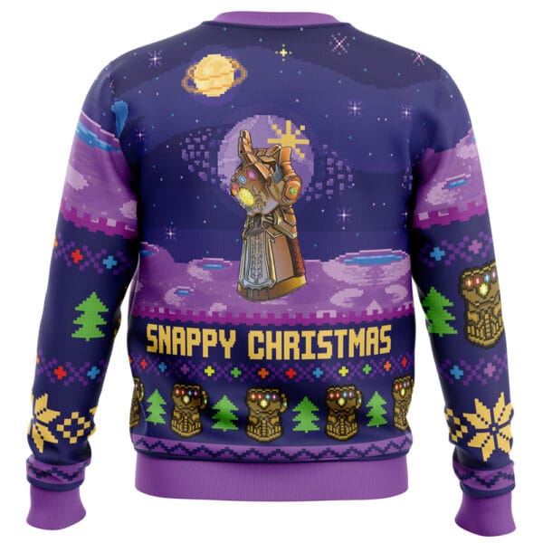 Snappy Christmas Infinity Gauntlet Marvel Ugly Christmas Sweater