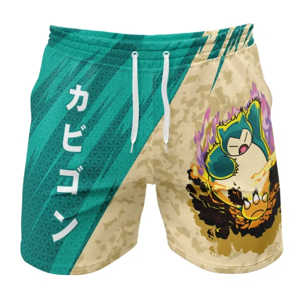 Snorlax Attack Pokemon Gym Shorts