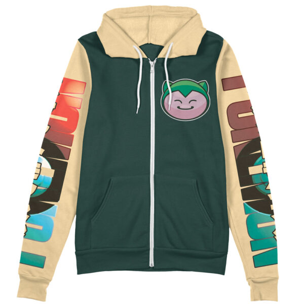 Snorlax Pokemon Streetwear Zip Hoodie Jacket 2