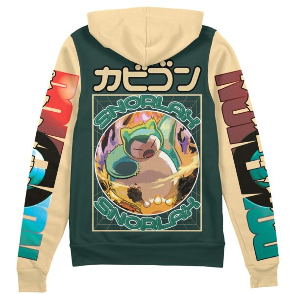 Snorlax Pokemon Streetwear Zip Hoodie Jacket 2