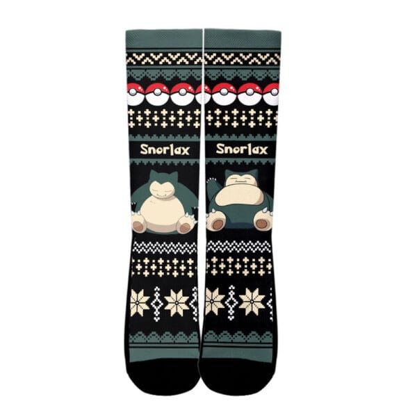 Snorlax Socks Pokemon Custom Ugly Christmas Anime Socks