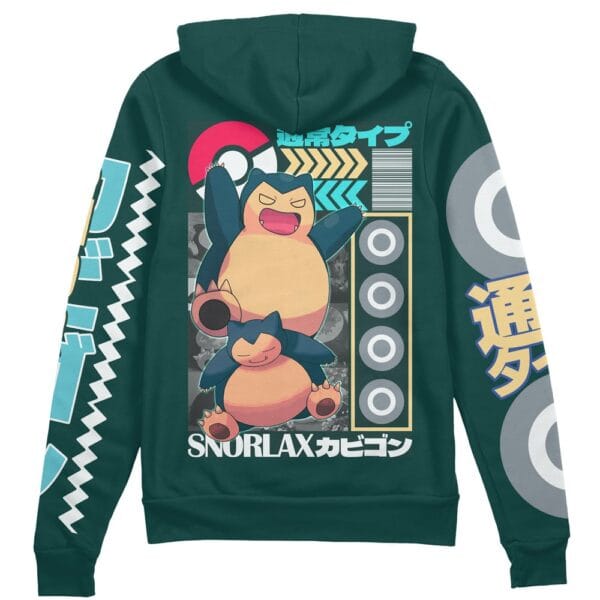 Snorlax V2 Pokemon Streetwear Zip Hoodie Jacket