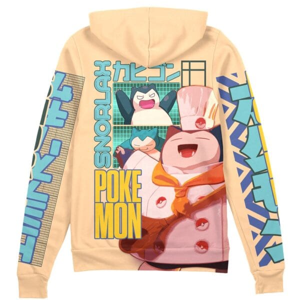 Snorlax V3 Pokemon Streetwear Zip Hoodie Jacket