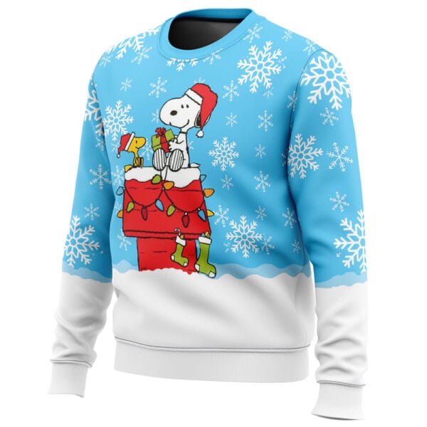 Snowy Christmas Snoopy Ugly Christmas Sweater