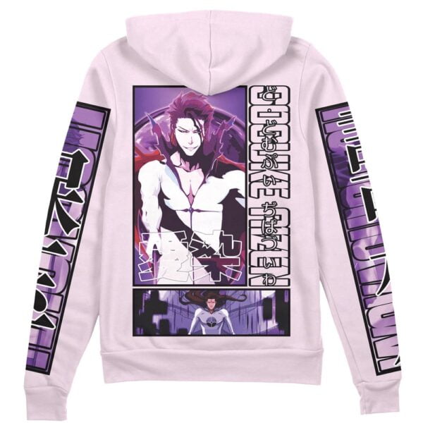 Anime Sosuke Aizen Bleach Streetwear Zip Hoodie Jacket Anime