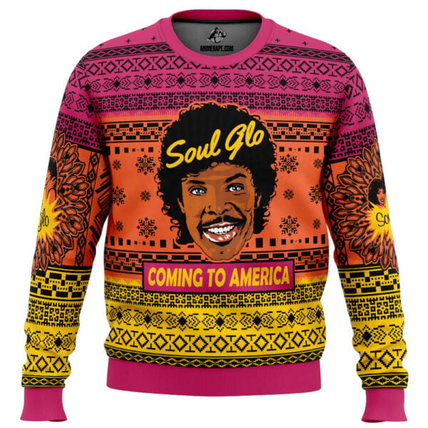 Soul Glo Coming To America Ugly Christmas Sweater