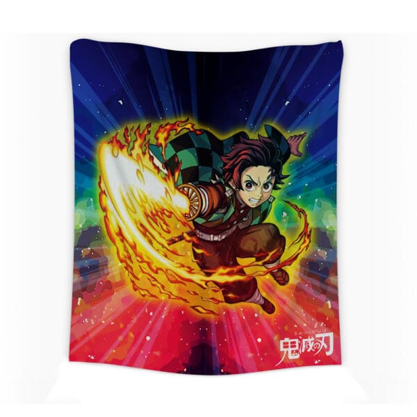 Space Samurai Tanjiro Demon Slayer Tapestry