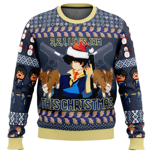 Anime Spike Spiegel Cowboy Bebop Ugly Christmas Sweater