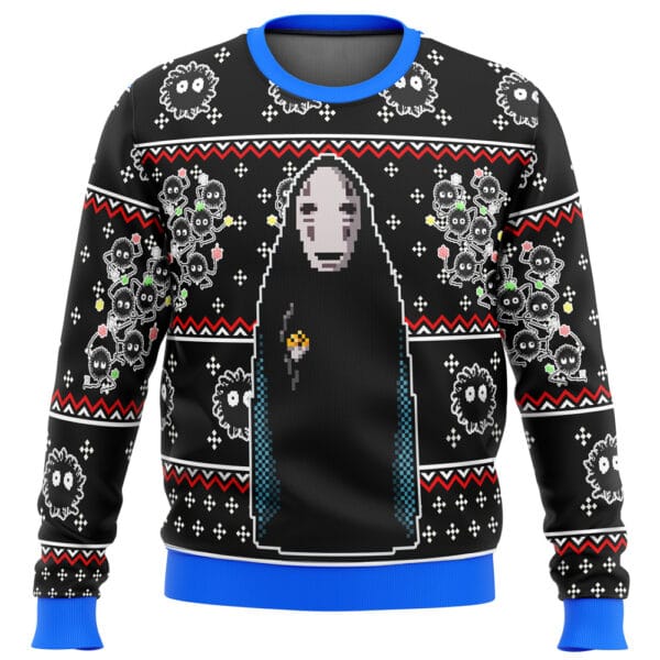 Spirited Away No Face Ugly Christmas Sweater