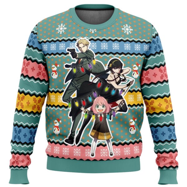 Anime Spy Xmas Family Spy X Family Ugly Christmas Sweater