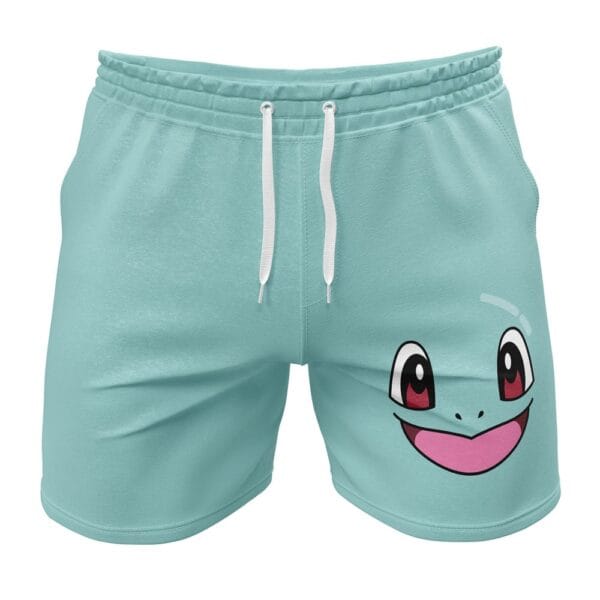 Squirtle Face Pokemon Gym Shorts