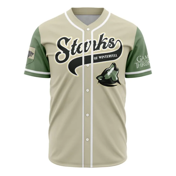 Starks Of Winterfell Game Of Thrones Baseball Jersey