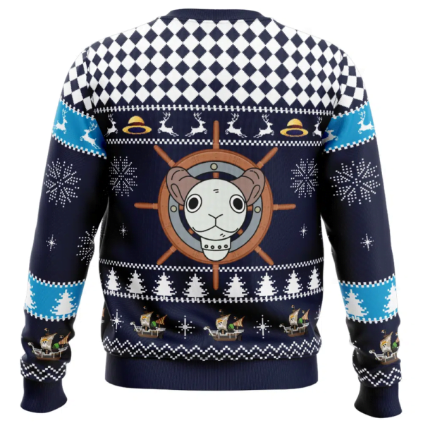 Straw Hat Pirates Ship Going Merry One Piece Ugly Christmas Sweater