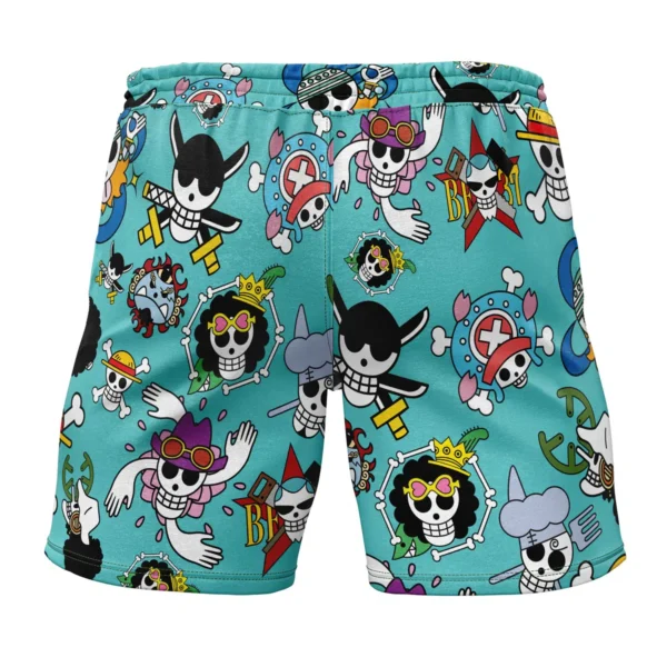 Strawhats Jolly Rogers One Piece Gym Shorts