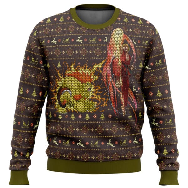 Street Fighter Ken Vs Blanka Ugly Christmas Sweater