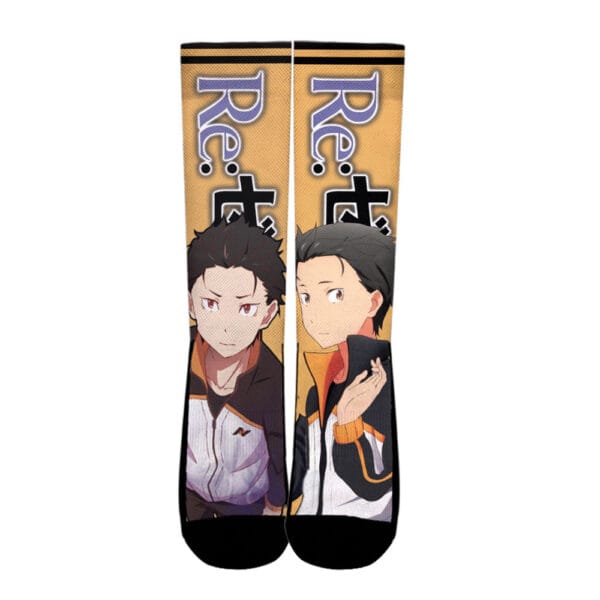 Subaru Natsuki Socks Rezero Custom Anime Socks