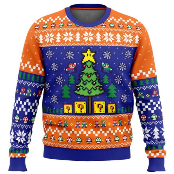 Super Bros Christmas Super Mario Bros Ugly Christmas Sweater