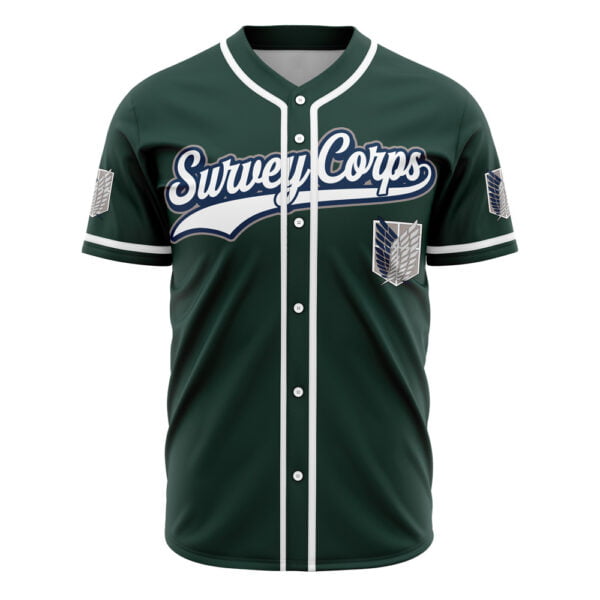 Anime Survey Corps Ackerman Attack On Titan Baseball Jersey