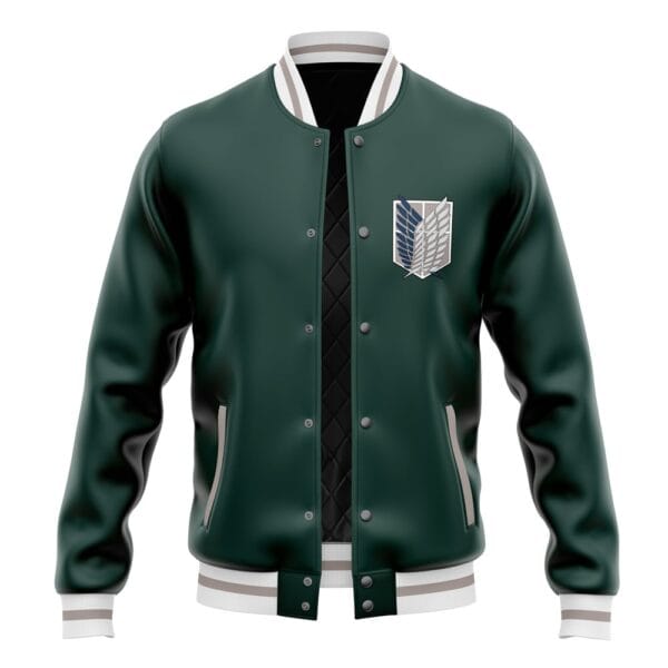 Anime Survey Corps Pattern Attack On Titan Varsity Jacket