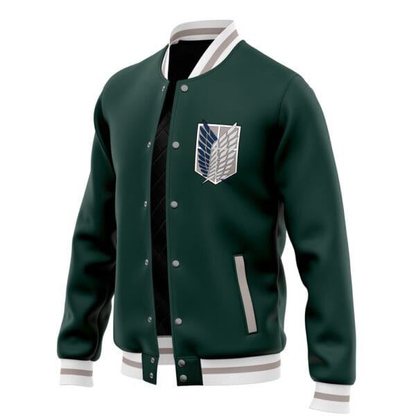 Anime Survey Corps Pattern Attack On Titan Varsity Jacket