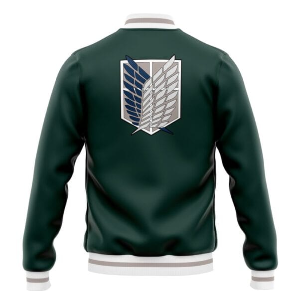 Anime Survey Corps Pattern Attack On Titan Varsity Jacket