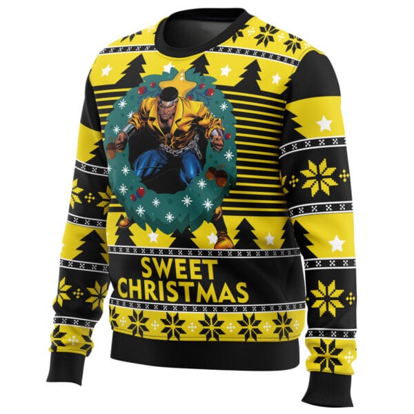 Sweet Christmas Luke Cage Ugly Christmas Sweater