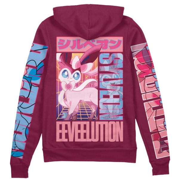 Sylveon Pokemon Streetwear Zip Hoodie Jacket