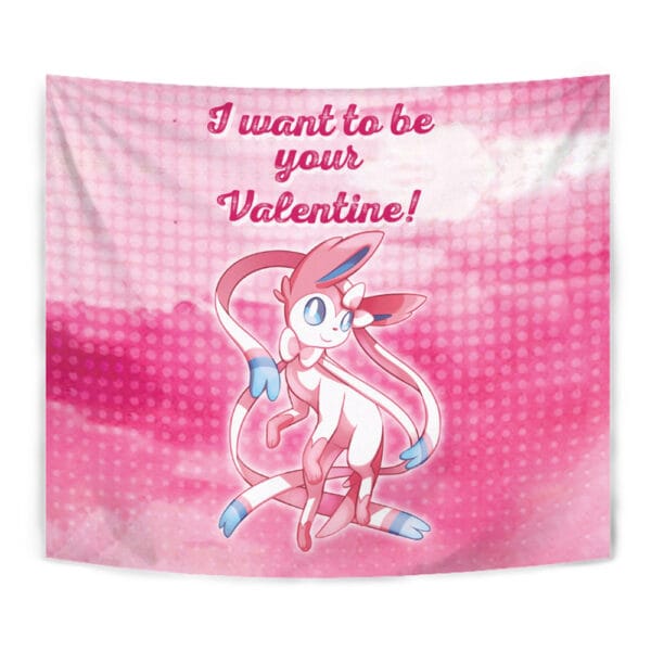 Sylveon Your Valentine Pokemon Tapestry