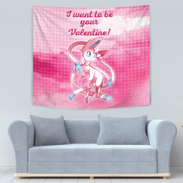 Sylveon Your Valentine Pokemon Tapestry