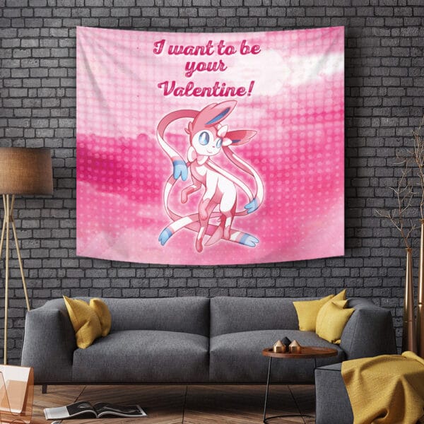 Sylveon Your Valentine Pokemon Tapestry