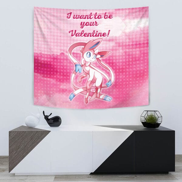 Sylveon Your Valentine Pokemon Tapestry