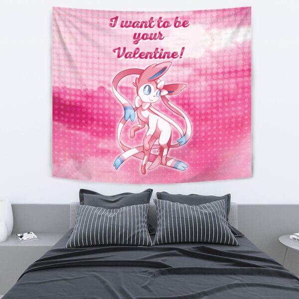 Sylveon Your Valentine Pokemon Tapestry