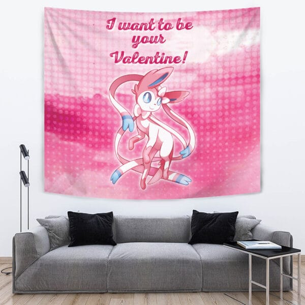 Sylveon Your Valentine Pokemon Tapestry