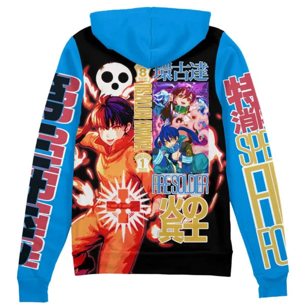 Tamaki Kotatsu Fire Force Streetwear Zip Hoodie Jacket