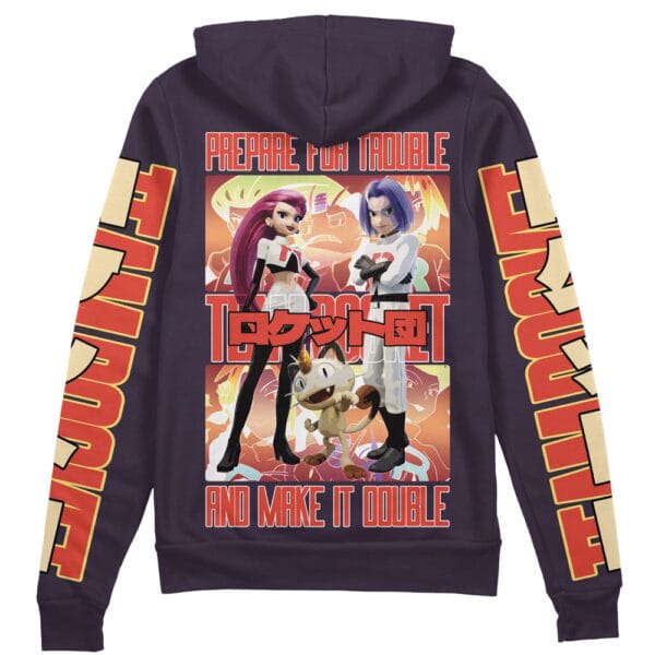 Team Rocket Pokemon Streetwear Zip Hoodie Jacket