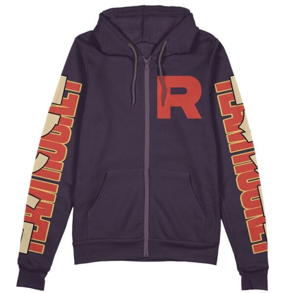 Team Rocket Pokemon Streetwear Zip Hoodie Jacket