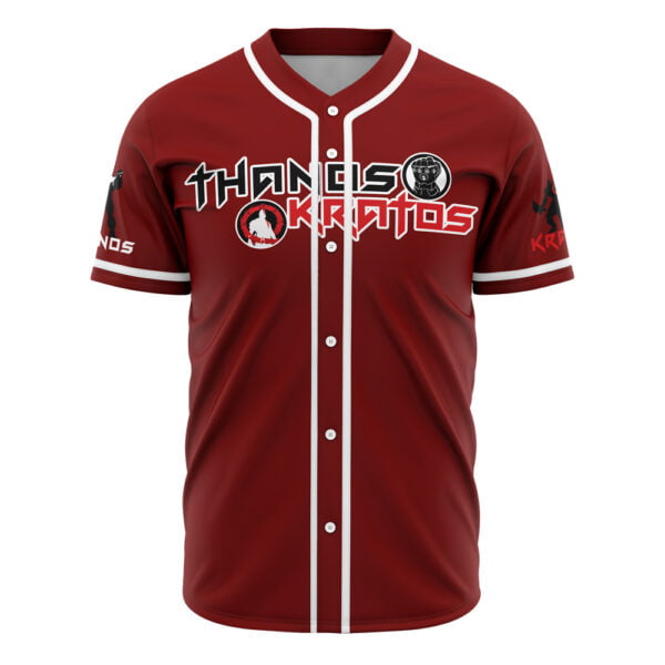 Thanos And Kratos Marvel Baseball Jersey