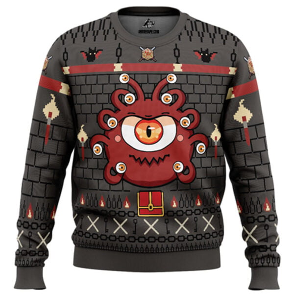 The Beholder Dungeons And Dragons Ugly Christmas Sweater