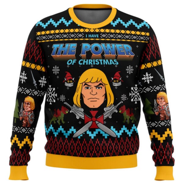 The Good Power Of Christmas Heman Ugly Christmas Sweater