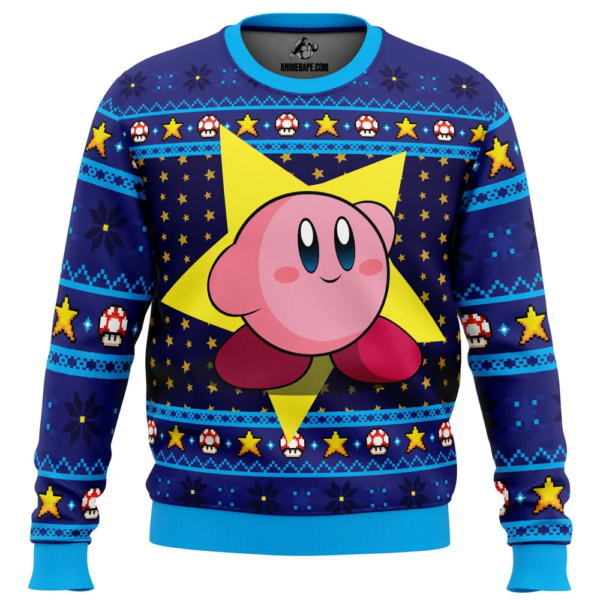 The Pink Hero Kirbys Dream Land Ugly Christmas Sweater 2