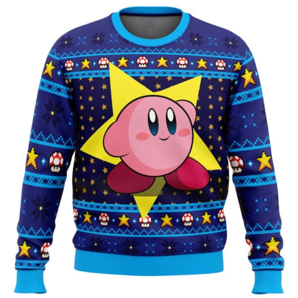 The Pink Hero Kirbys Dream Land Ugly Christmas Sweater