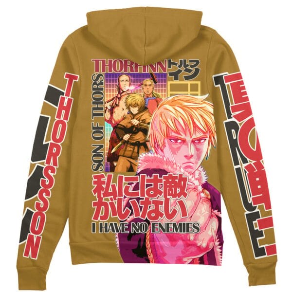 Thorfinn Vinlad Saga Streetwear Zip Hoodie Jacket