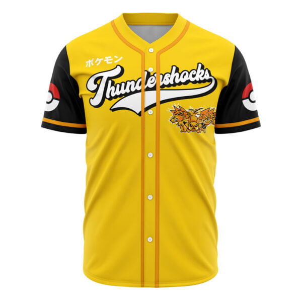 Thundershocks Pokemon Baseball Jersey