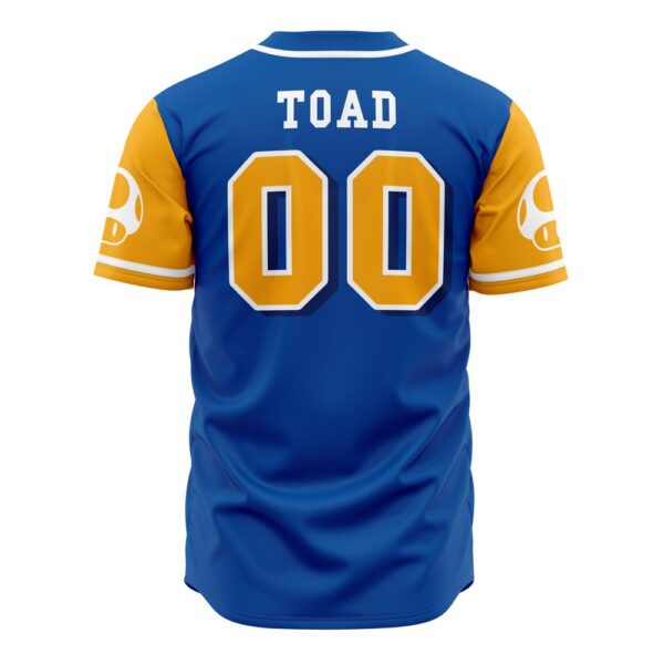 Toad Mushroom Kingdom Super Mario Bros Baseball Jersey