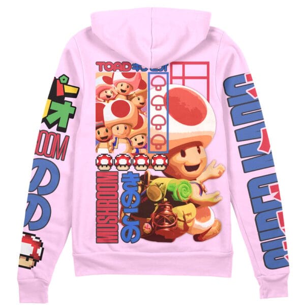 Toad Super Mario Streetwear Zip Hoodie Jacket