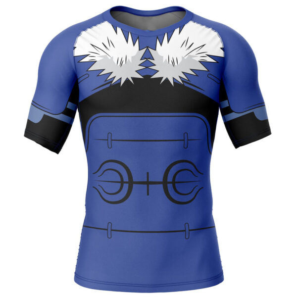 Anime Tobirama Senju Naruto Short Sleeve Rash Guard Compression Shirt Anime