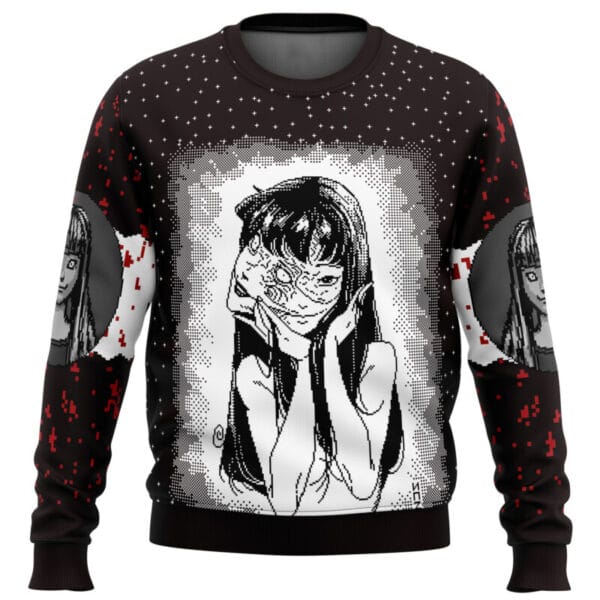 Anime Tomie Junji Ito Ugly Christmas Sweater