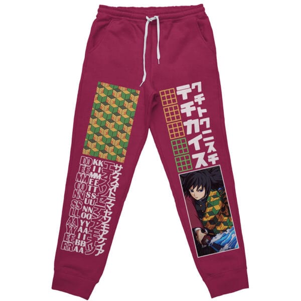 Anime Tomioka Giyu Haori Demon Slayer Streetwear Sweatpants