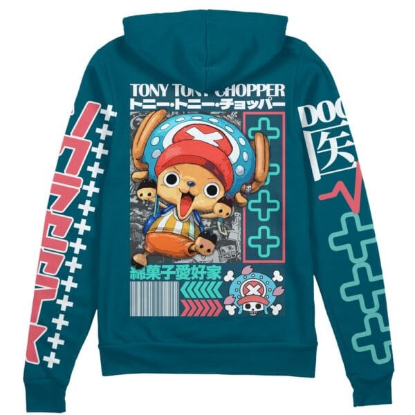 Tony Tony Chopper V2 One Piece Streetwear Zip Hoodie Jacket