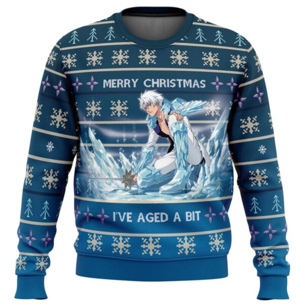 Anime Toshiro Hitsugaya Bleach Thousandyear Blood War Ugly Christmas Sweater Anime